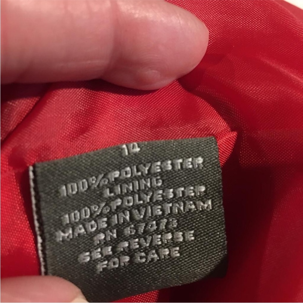 Taylor Sleeveless Women’s Red Dress with Sweet Bow Detail - Picture 9 of 10